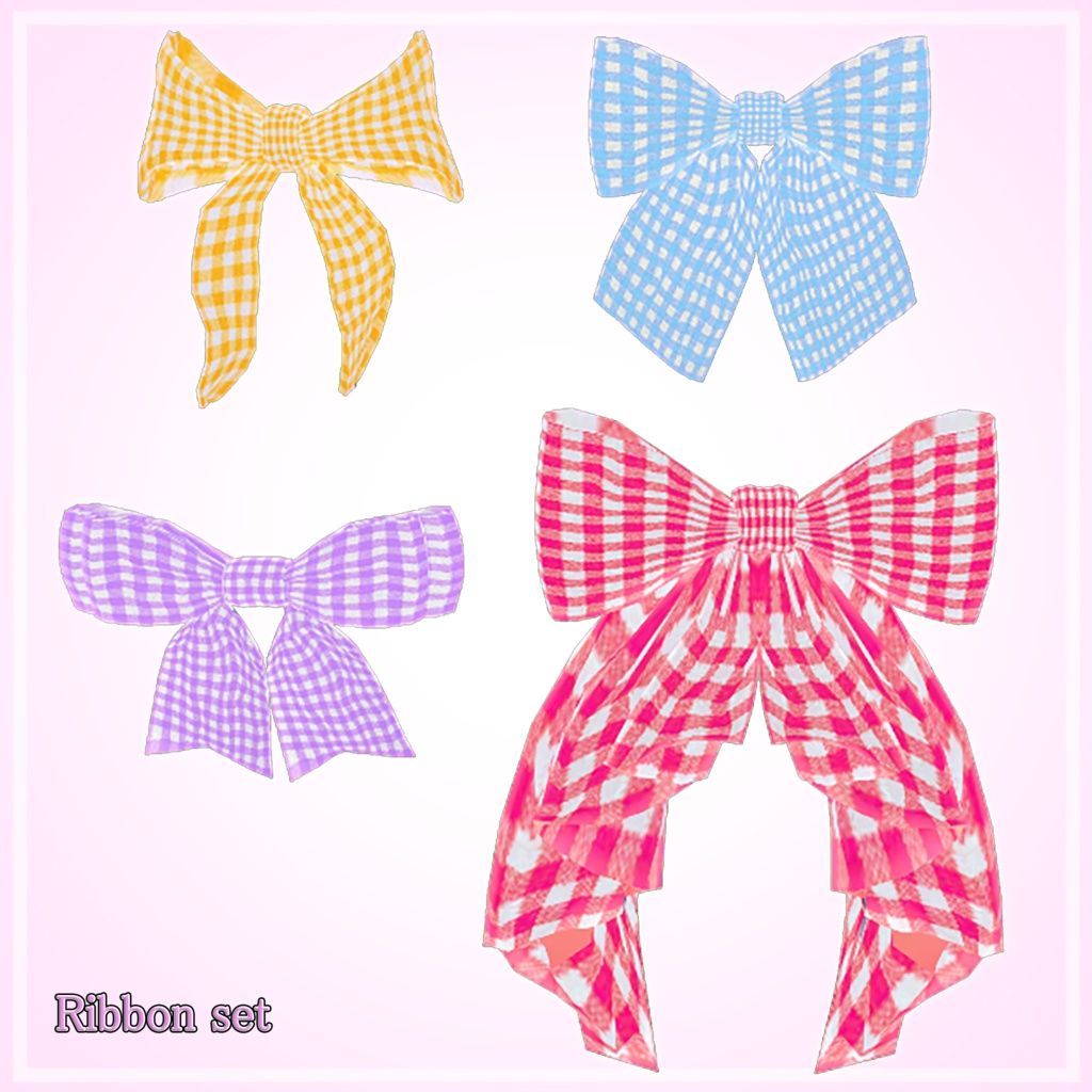 リボン　４種類セット　１２色