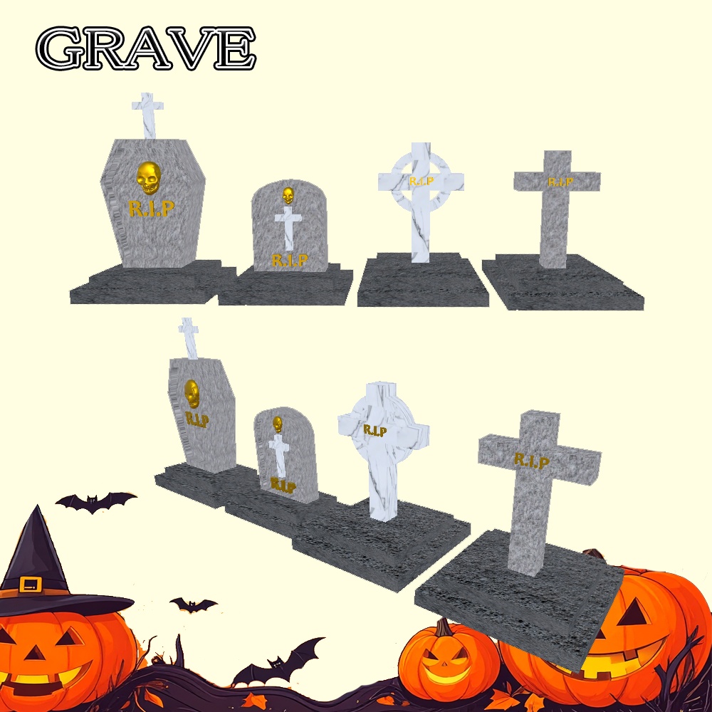GRAVE お墓 halloween ワールド小物