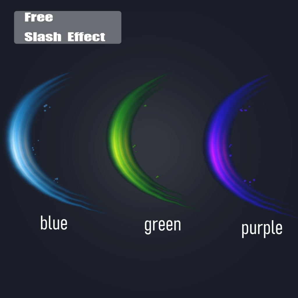 【FREE】漸撃エフェクト 3色 VRChat