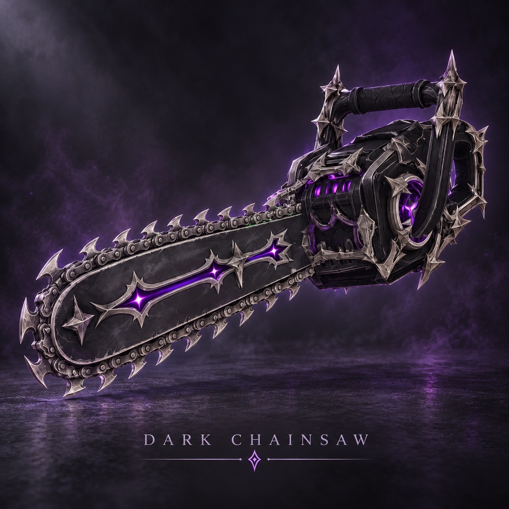 【3Dモデル】ダークチェーンソー / Dark Chainsaw