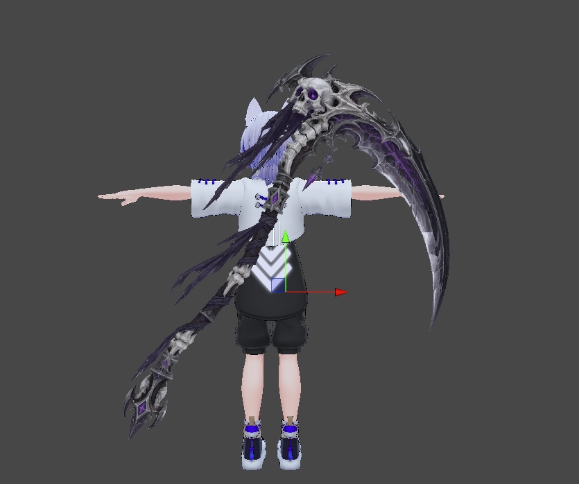 【3Dモデル】髑髏の死神鎌 / Skull Reaper Scythe