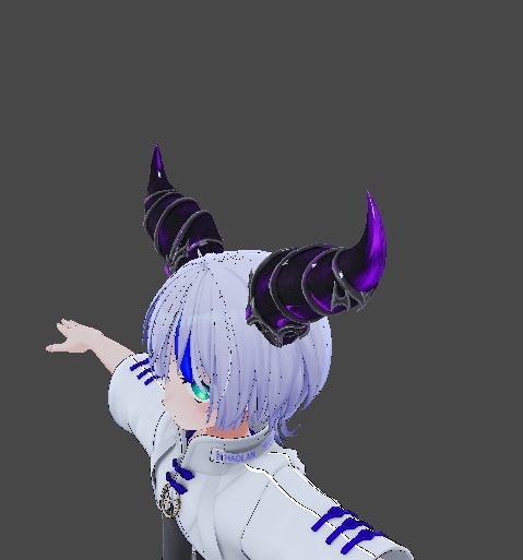 【無料配布】ゴシックデビルホーン / Gothic Devil Horns【3Dモデル・VRChat向け】