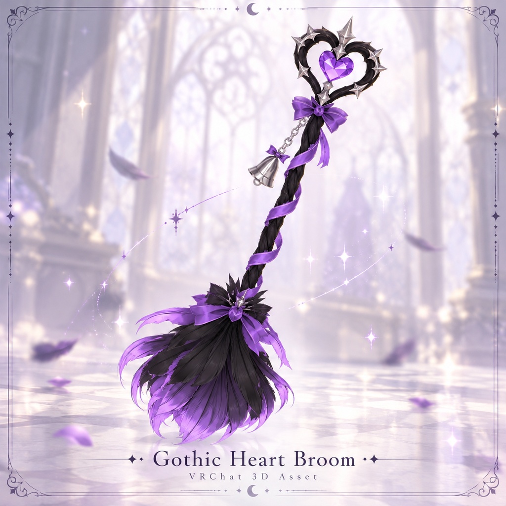 Gothic Heart Broom | ゴシックハートのほうき