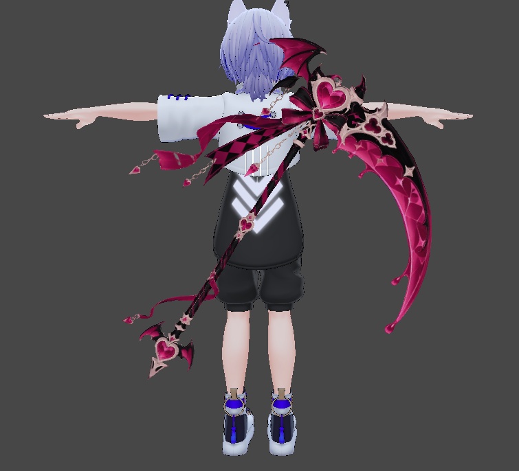 【Halloween】ハートデビルリーパー | Heart Devil Reaper【大鎌・3Dモデル・VRChat向け】