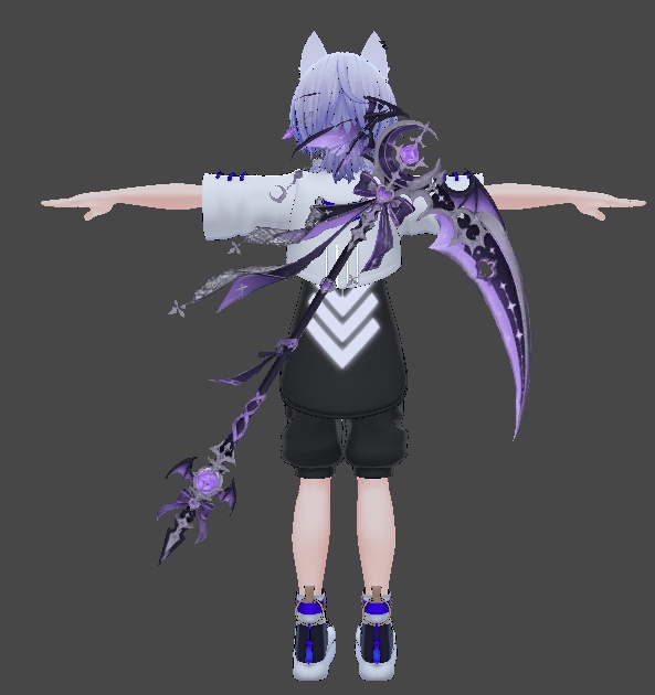 【Halloween】ムーンデビルリーパー | Moon Devil Reaper【大鎌・3Dモデル・VRChat向け】