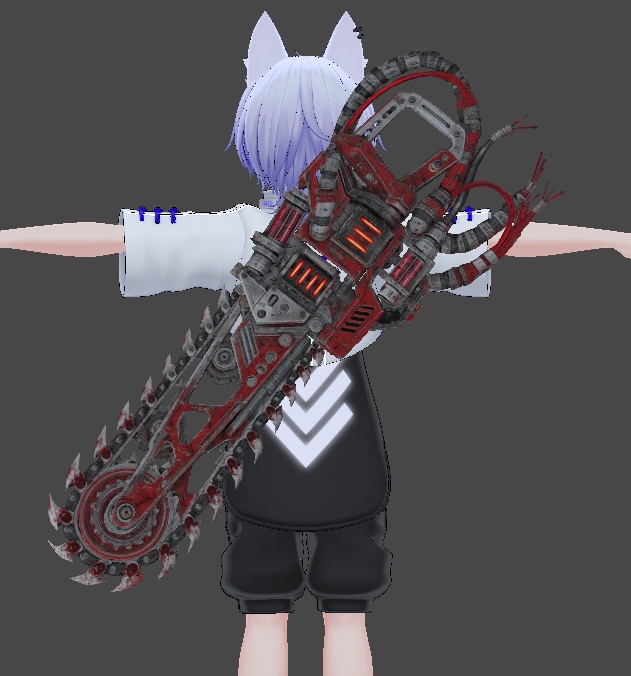 【3Dモデル】メカニカルチェーンソー / Mechanical Chainsaw