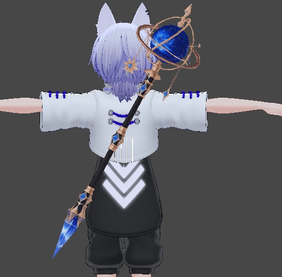 【3Dモデル】天体の魔法杖 / Celestial Orb Staff