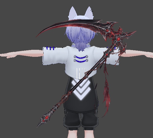 【3Dモデル】Crimson Scythe|深紅の大鎌|ダークファンタジー・ハロウィン