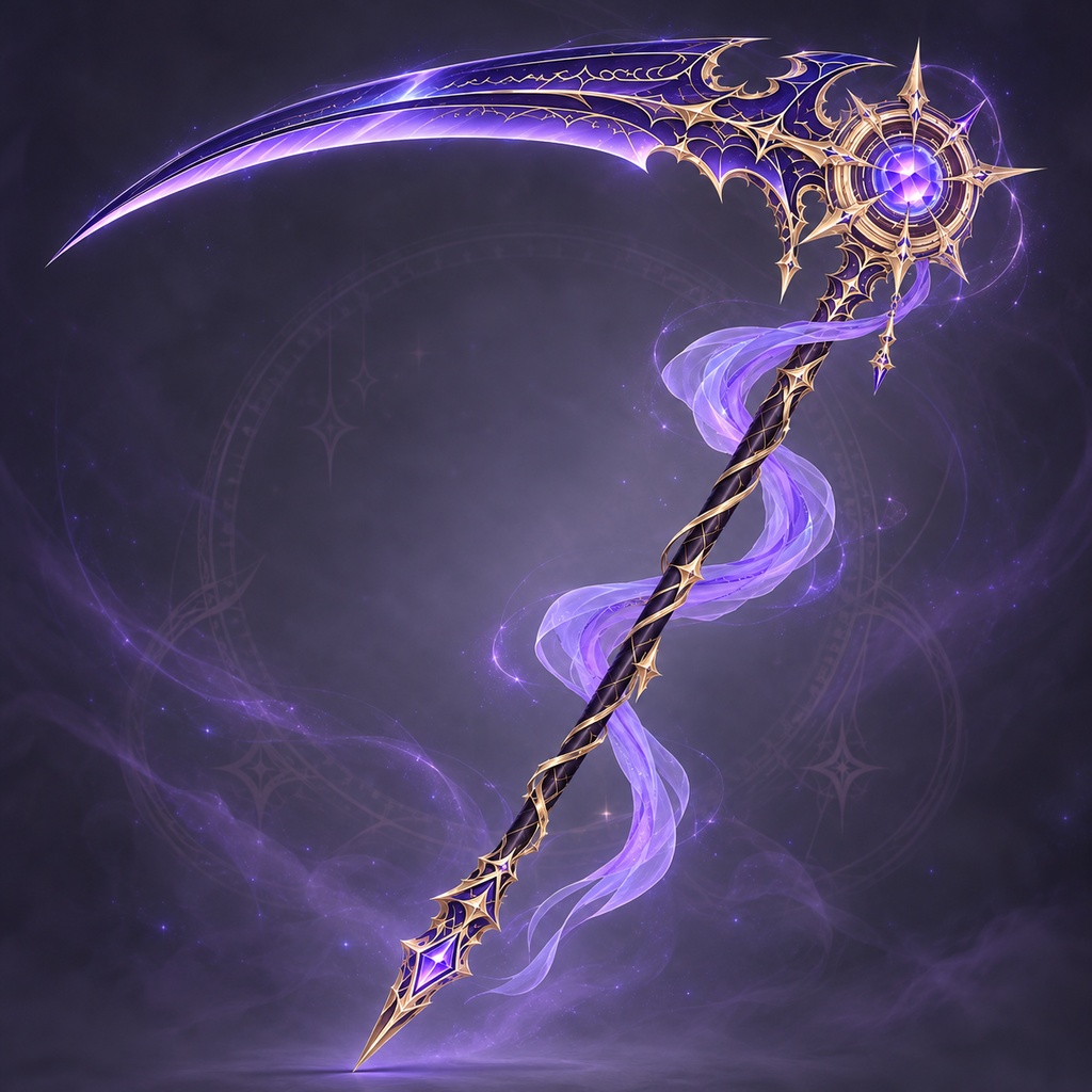 【3Dモデル】Arcane Scythe｜魔法の大鎌｜ファンタジー・ハロウィン