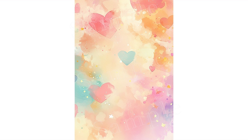 【web/印刷用】夢かわいいイラスト背景素材【無料あり】