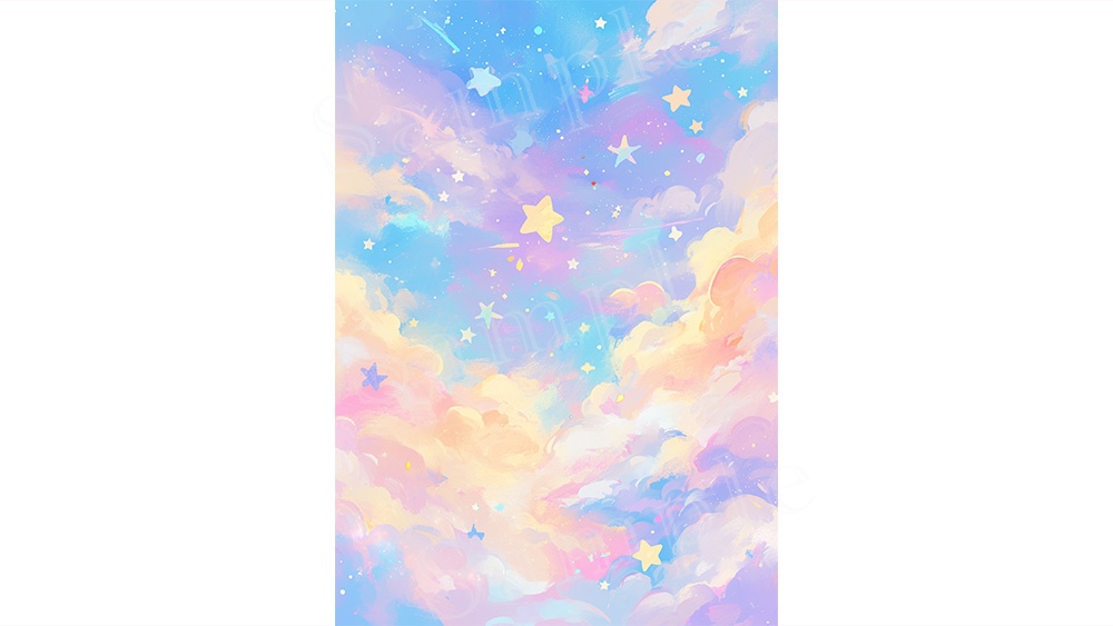 【web/印刷用】夢かわいいイラスト背景素材【無料あり】