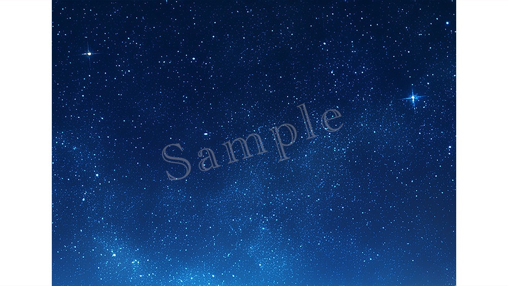 【web/印刷用】キラキラ星空背景素材