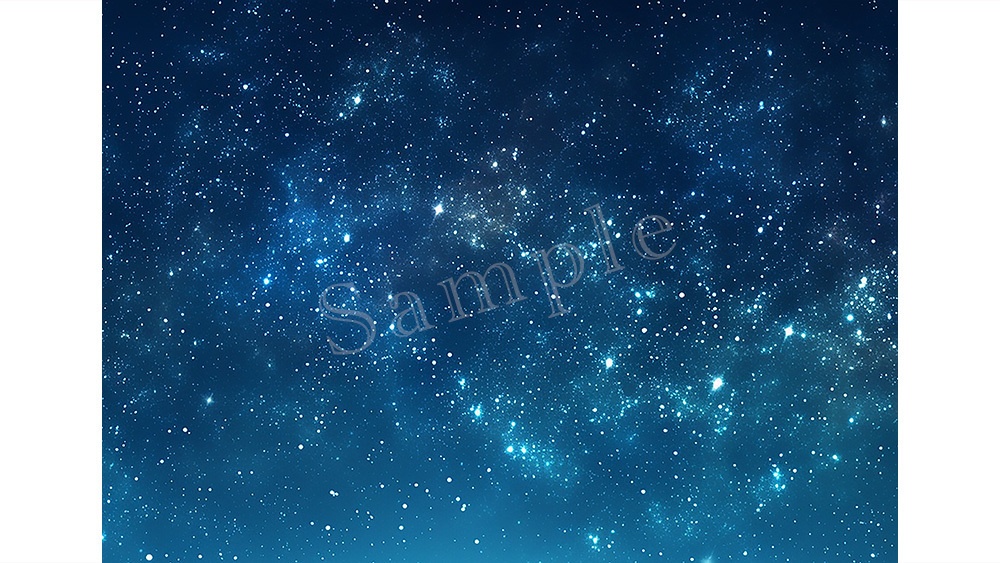 【web/印刷用】キラキラ星空背景素材