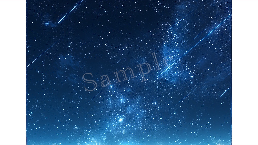 【web/印刷用】キラキラ星空背景素材