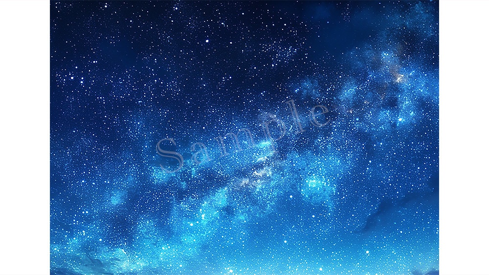 【web/印刷用】キラキラ星空背景素材