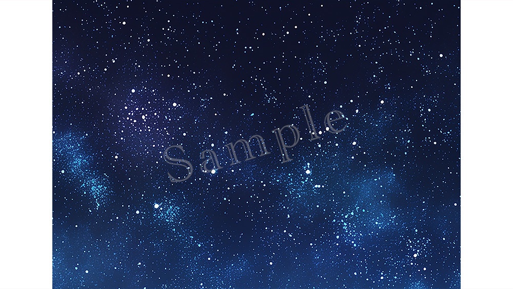 【web/印刷用】キラキラ星空背景素材