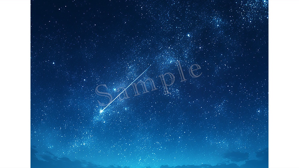 【web/印刷用】キラキラ星空背景素材