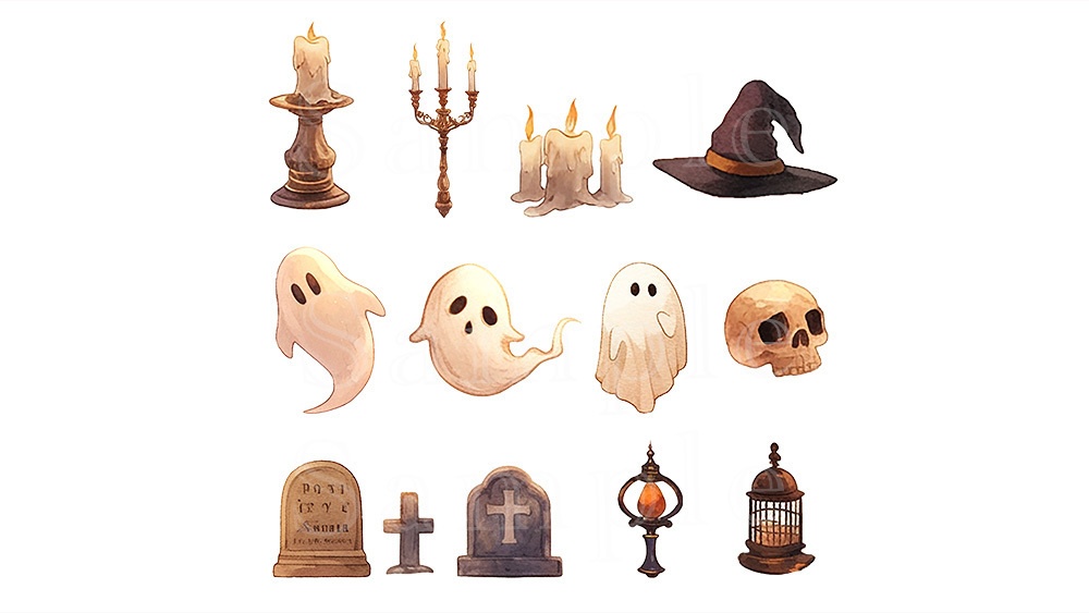 【web用】ハロウィンイラスト素材集【無料あり】