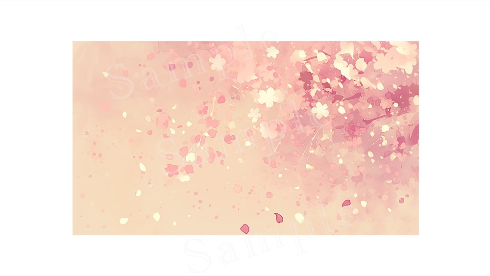 【web/印刷用】春・桜背景素材【無料あり】