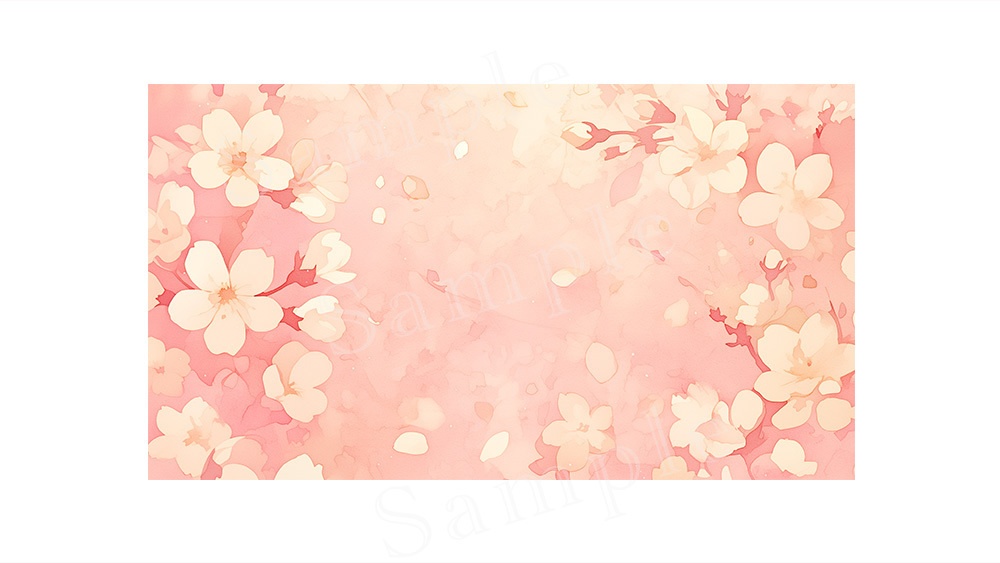 【web/印刷用】春・桜背景素材【無料あり】