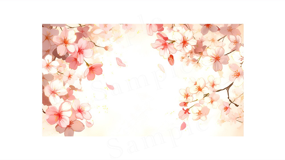 【web/印刷用】春・桜背景素材【無料あり】