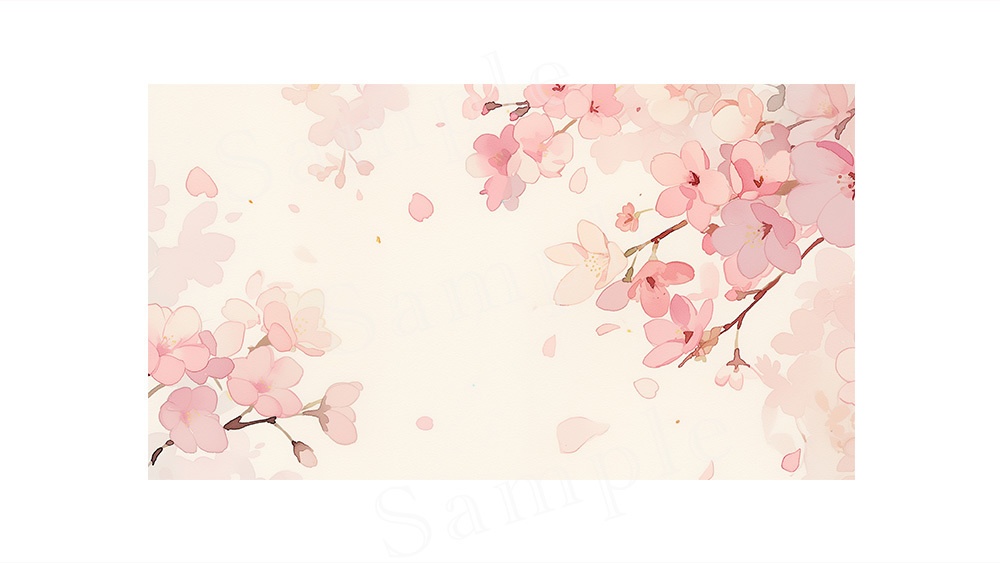 【web/印刷用】春・桜背景素材【無料あり】