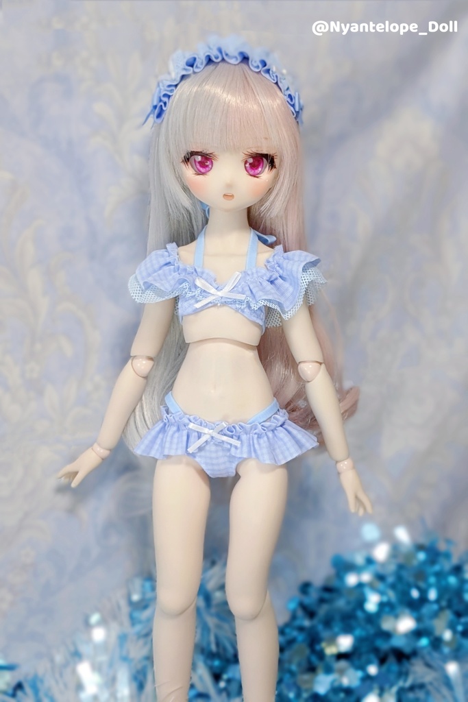 MDD フリル水着(水色) 【Nyantelope】
