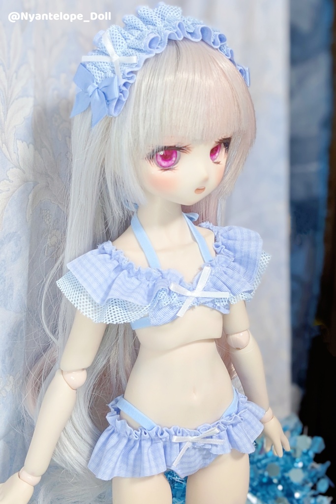 MDD フリル水着(水色) 【Nyantelope】