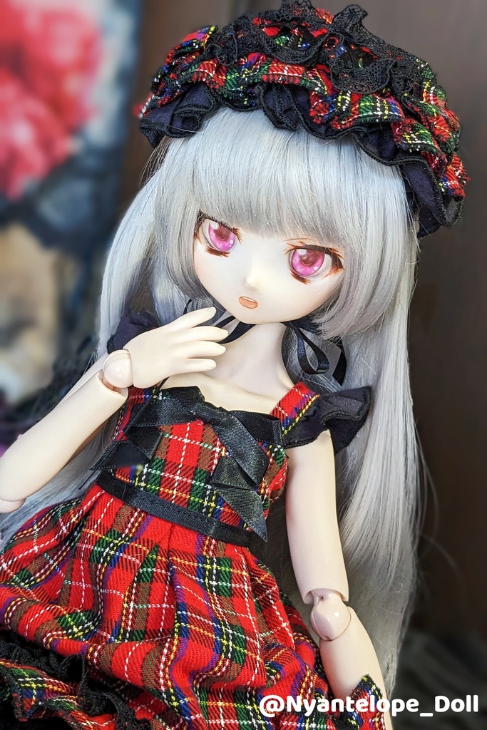 MDD タータンチェックのワンピースセット 【Nyantelope】