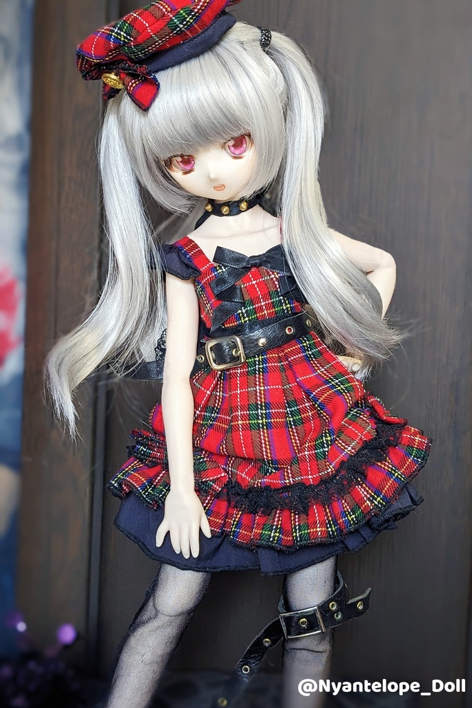 MDD タータンチェックのワンピースセット 【Nyantelope】