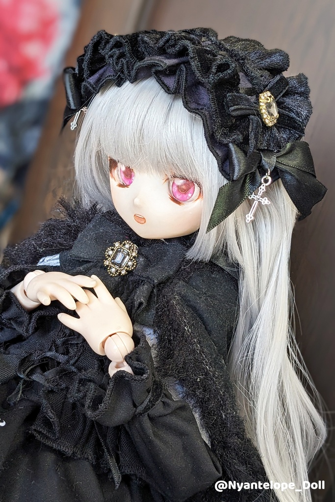 Fancy Paper Dollヘッドドレス　黒ヘッドドレス/ドレス