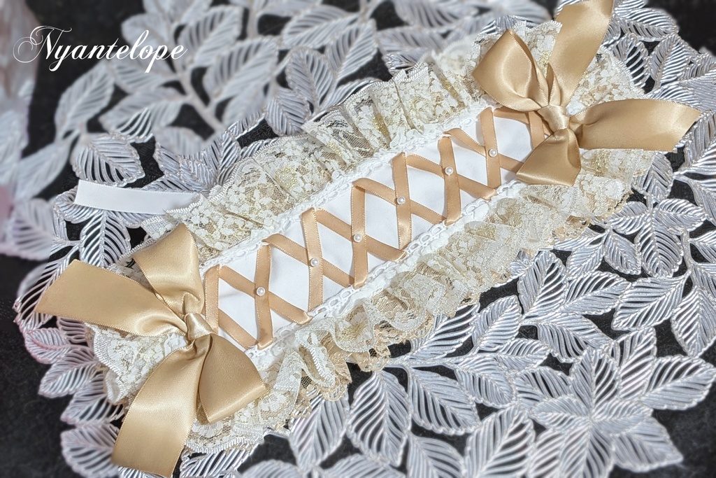 煌めきヘッドドレス【Nyantelope】 ロリィタ ロリータ クラロリ ヘッドドレス