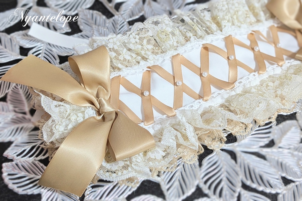 煌めきヘッドドレス【Nyantelope】 ロリィタ ロリータ クラロリ ヘッドドレス