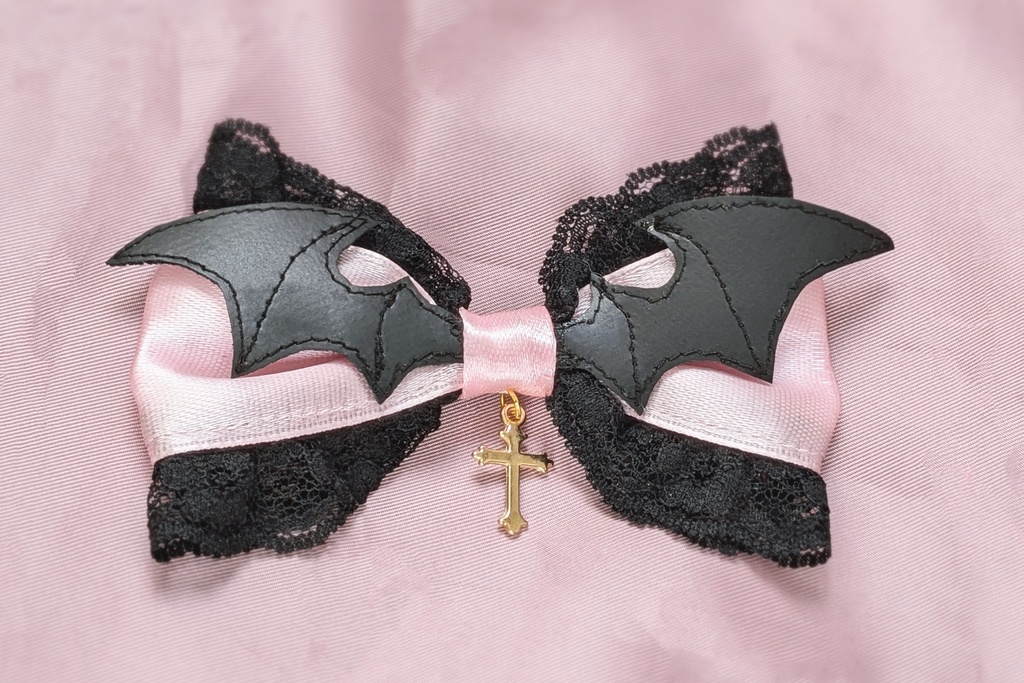 コウモリリボンクリップ【Nyantelope】ロリィタ ロリータ ゴスロリ 地雷系