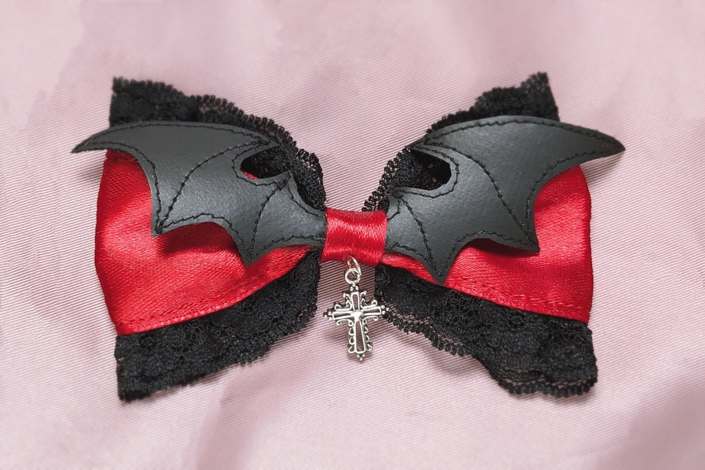 コウモリリボンクリップ【Nyantelope】ロリィタ ロリータ ゴスロリ 地雷系