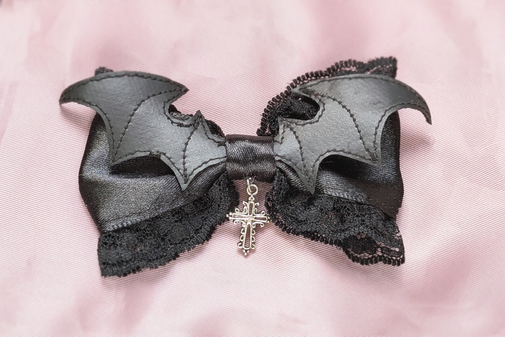 コウモリリボンクリップ【Nyantelope】ロリィタ ロリータ ゴスロリ 地雷系