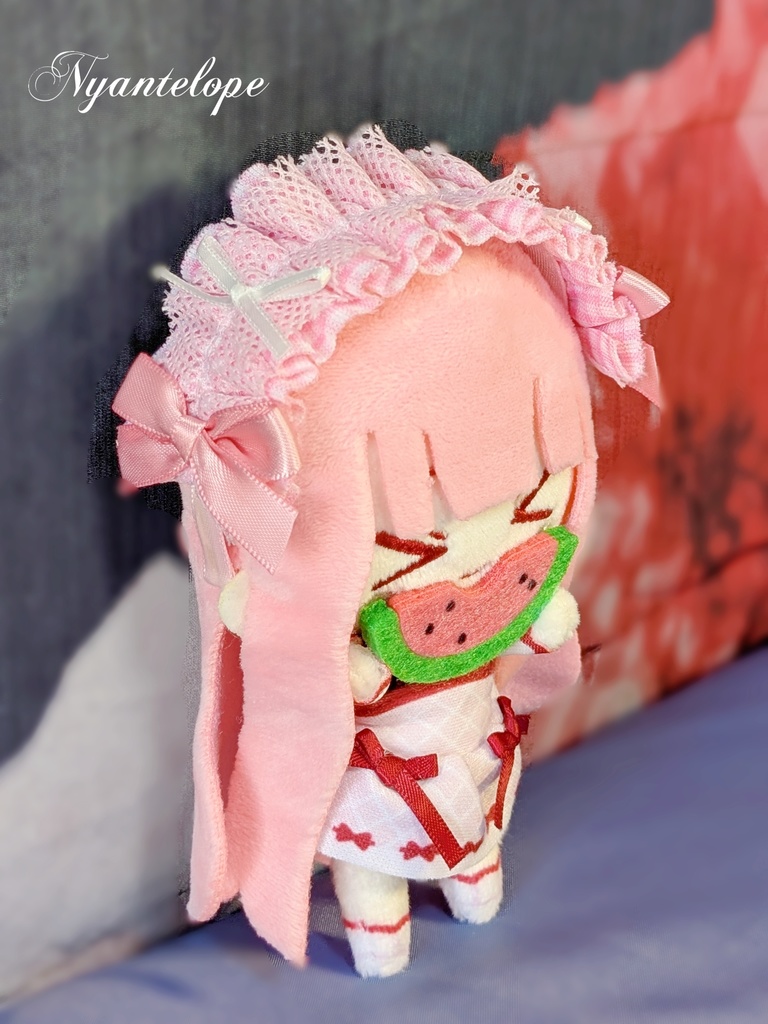 フリルカチューシャ(黒白、水色、ピンク)【Nyantelope】 ドール ぬいぐるみ MDD