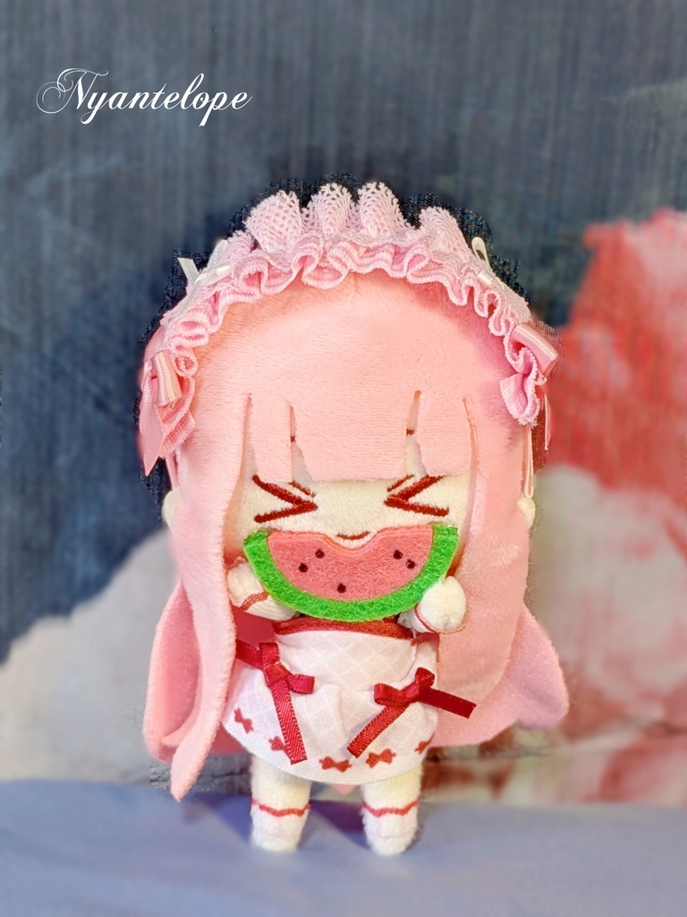 フリルカチューシャ(黒白、水色、ピンク)【Nyantelope】 ドール ぬいぐるみ MDD