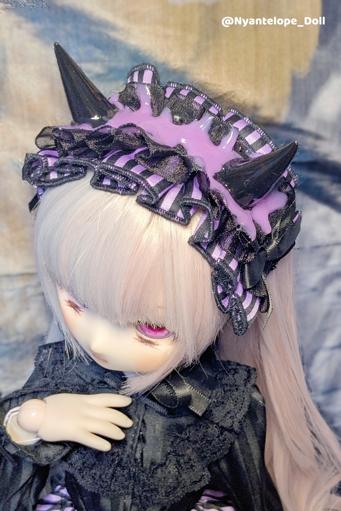 滴るデビルヘッドドレス 【Nyantelope】 MDD ドール ぬいぐるみ