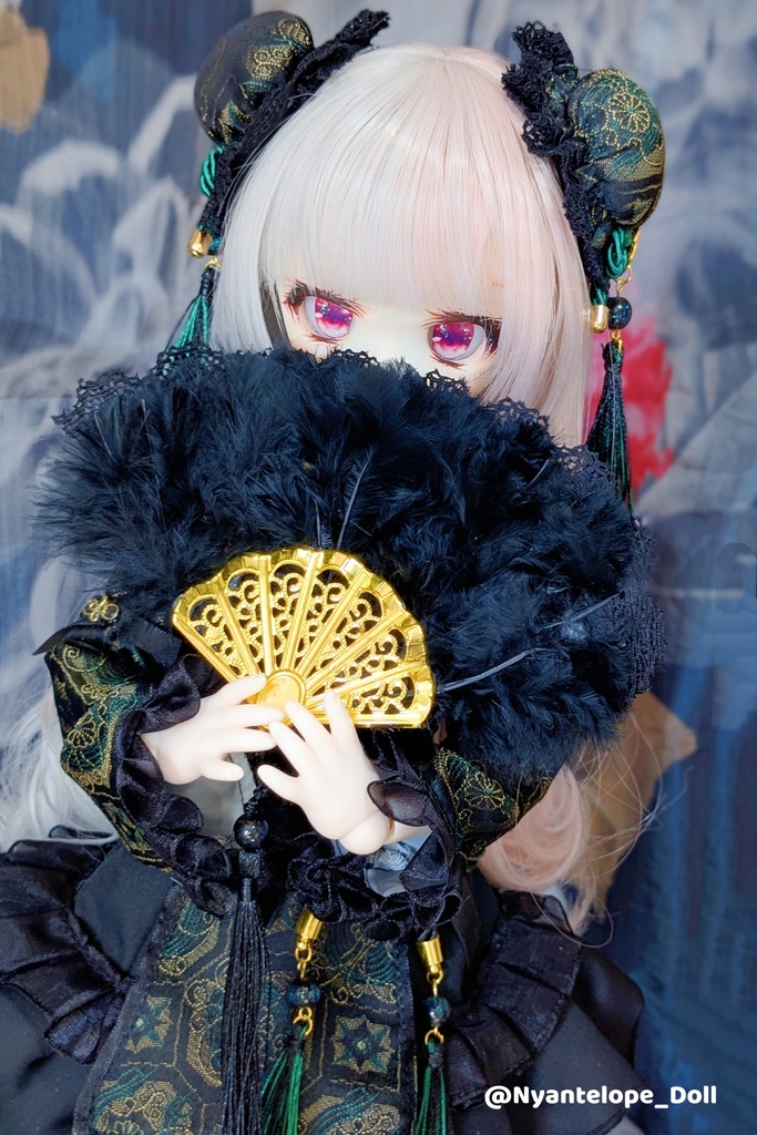 MDD チャイナロリィタちゃんセット、中華風お兄さんセット、羽扇子【Nyantelope】 imomodoll ロリィタ ロリータ チャイナ服