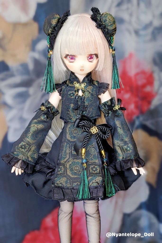 MDD チャイナロリィタちゃんセット、中華風お兄さんセット、羽扇子【Nyantelope】 imomodoll ロリィタ ロリータ チャイナ服