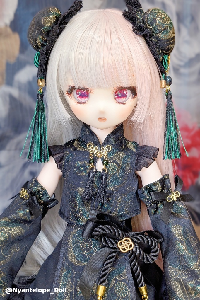 MDD チャイナロリィタちゃんセット、中華風お兄さんセット、羽扇子【Nyantelope】 imomodoll ロリィタ ロリータ チャイナ服