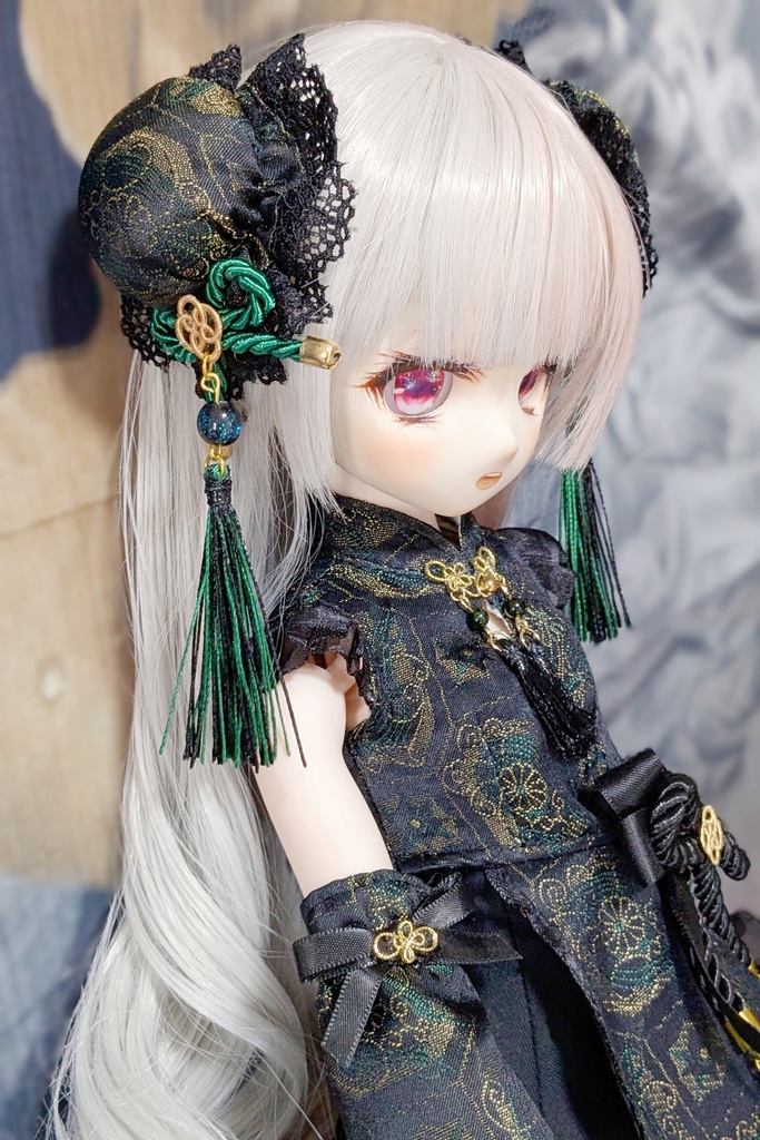 MDD チャイナロリィタちゃんセット、中華風お兄さんセット、羽扇子【Nyantelope】 imomodoll ロリィタ ロリータ チャイナ服