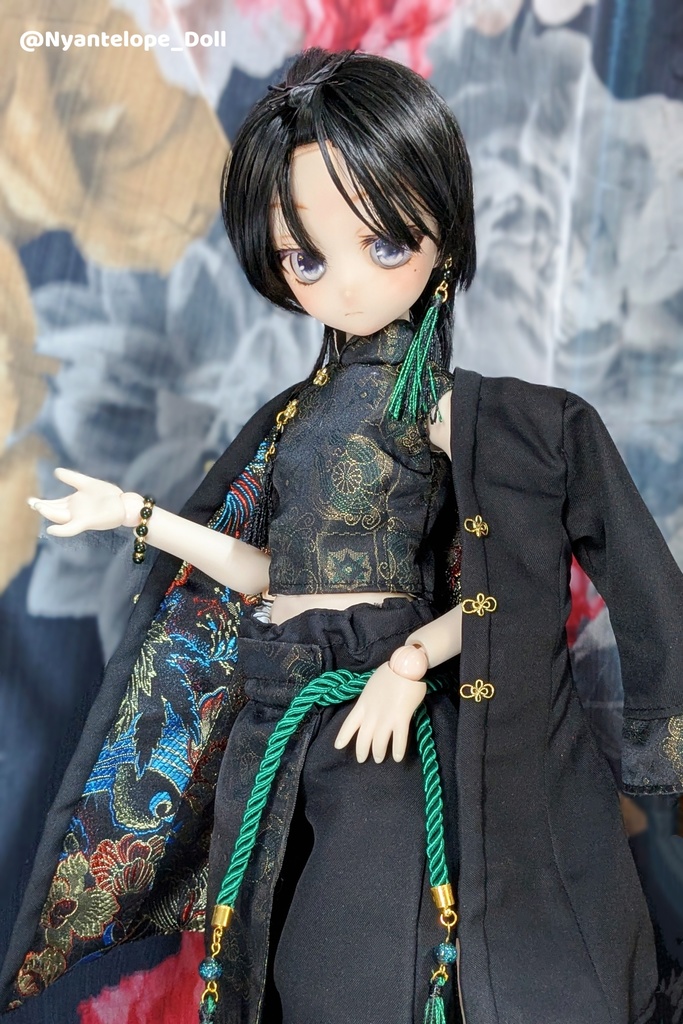 MDD チャイナロリィタちゃんセット、中華風お兄さんセット、羽扇子【Nyantelope】 imomodoll ロリィタ ロリータ チャイナ服