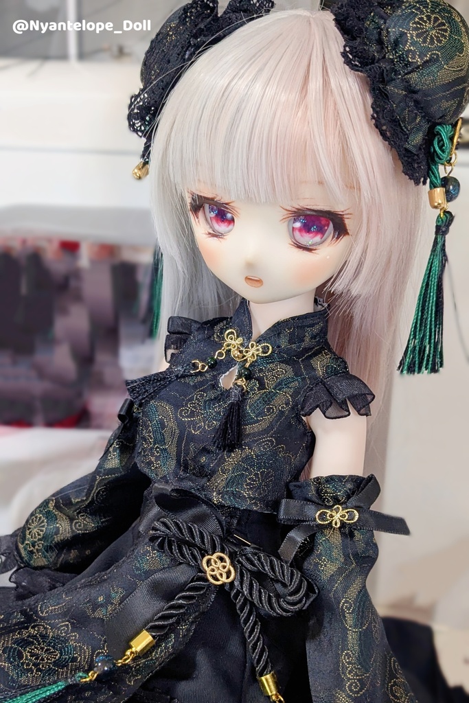 MDD チャイナロリィタちゃんセット、中華風お兄さんセット、羽扇子【Nyantelope】 imomodoll ロリィタ ロリータ チャイナ服