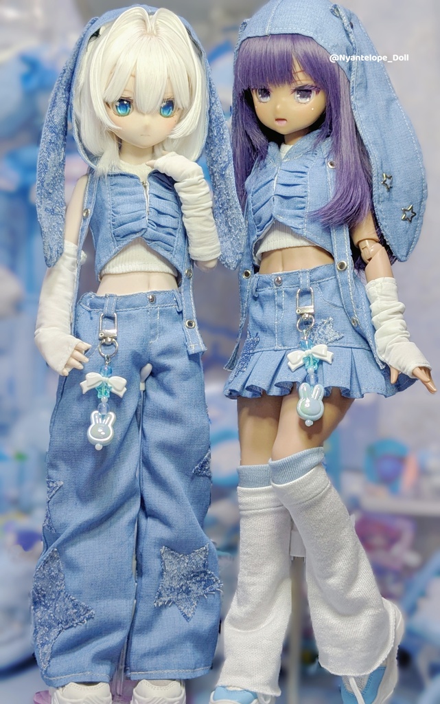 MDD デニムうさぎコーデ
