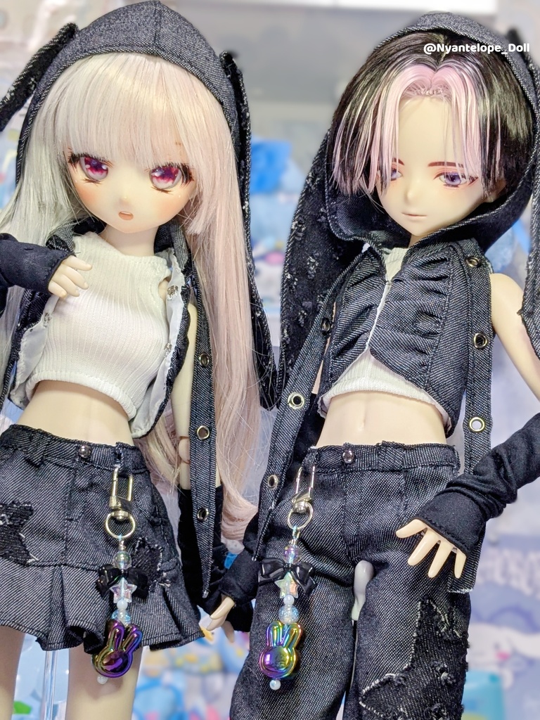 MDD デニムうさぎコーデ