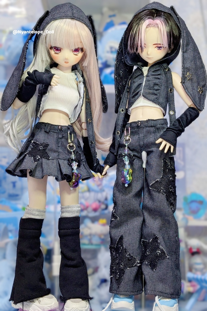 MDD デニムうさぎコーデ