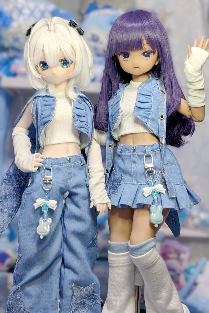 MDD デニムうさぎコーデ