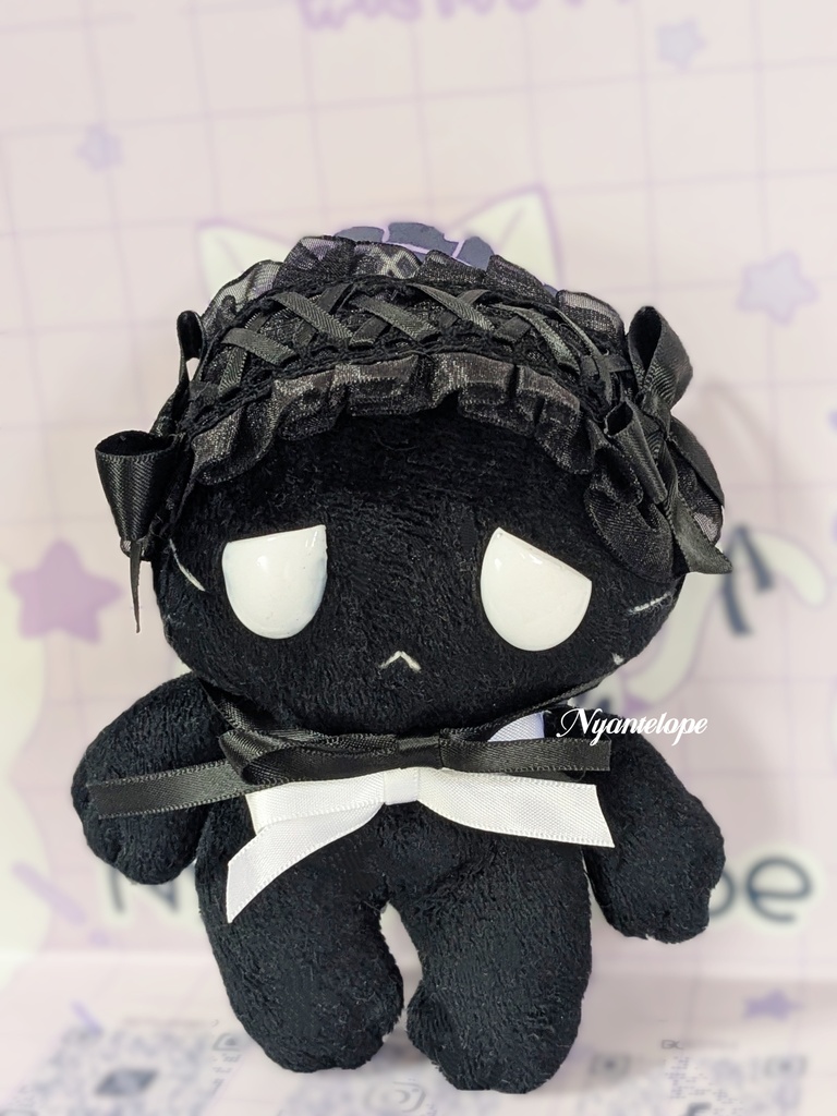 ワイヤー入りヘッドドレス(黒、白、水色、ピンク、黄色) ドール ぬいぐるみ MDD